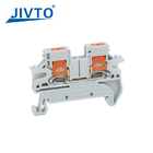 PTV 2.5 DIN Rail Terminal Block Side-Entry Push-in Connection 2.5mm² 26-12AWG Cable Wiring Electrical Wire Connector