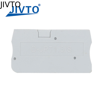 D-PT1.5 لوحة الحاجز للاتصال الكهربائي للأسلاك PT Type Din Rail Terminal Block Accessories D-PT 1.5 غطاء نهاية